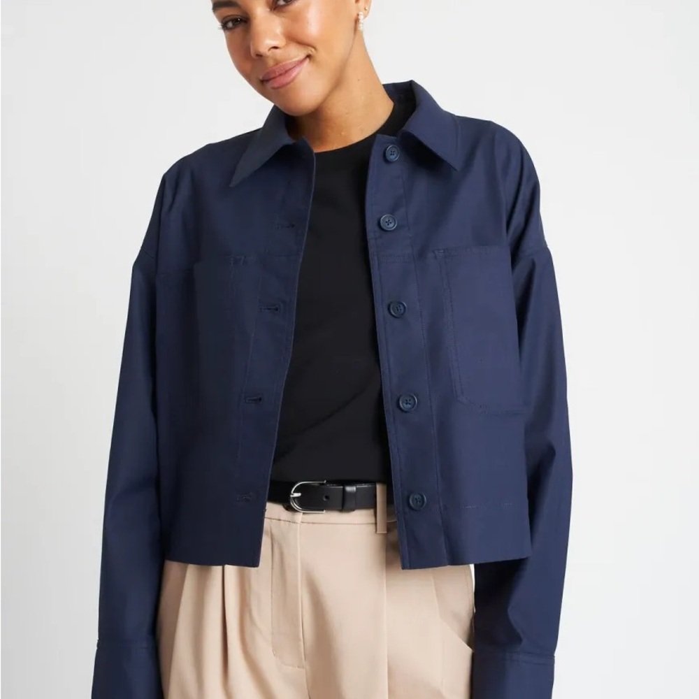 Kit and Ace - Cotton Twill Cropped Jacket